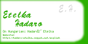 etelka hadaro business card